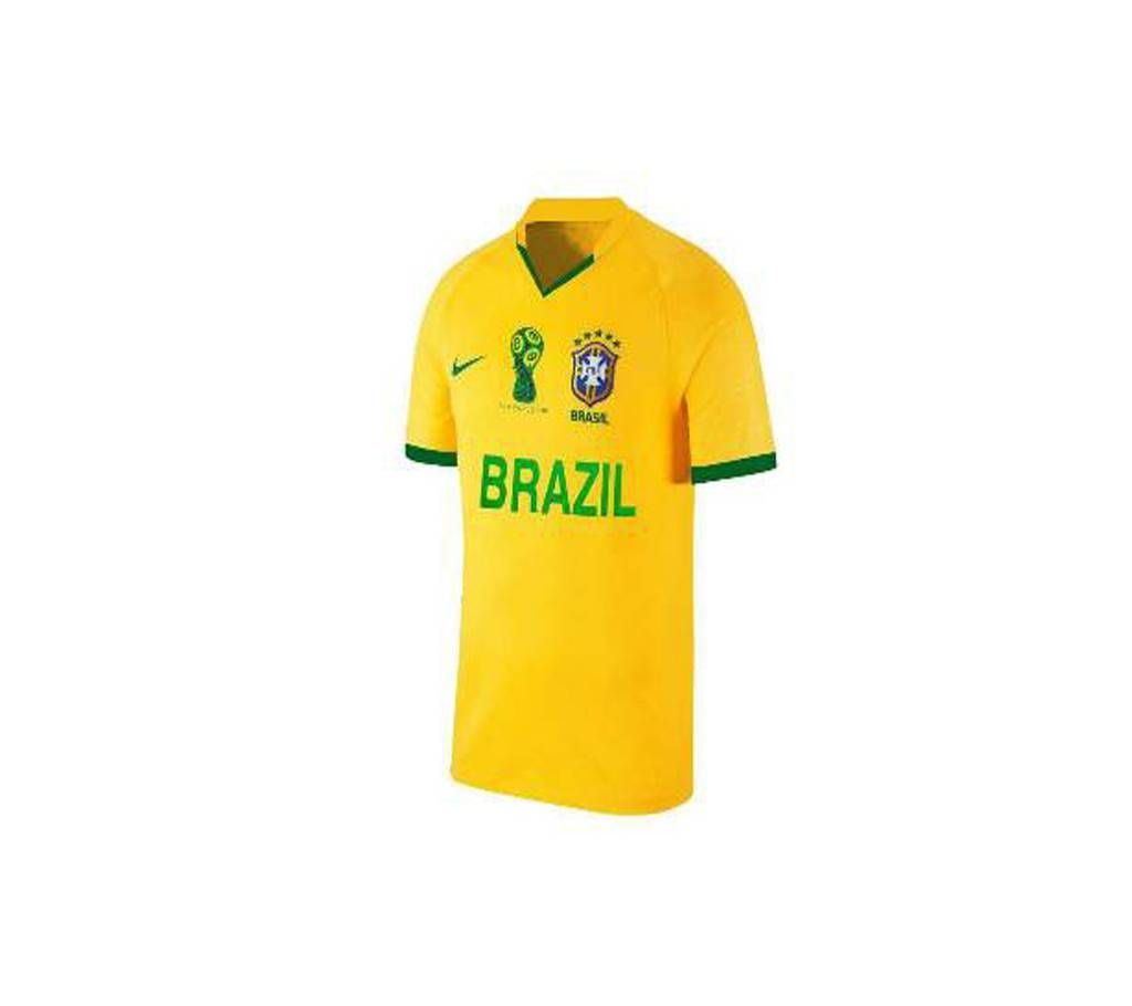 World Cup 2018 Brazil Half Sleeve Home Jersey