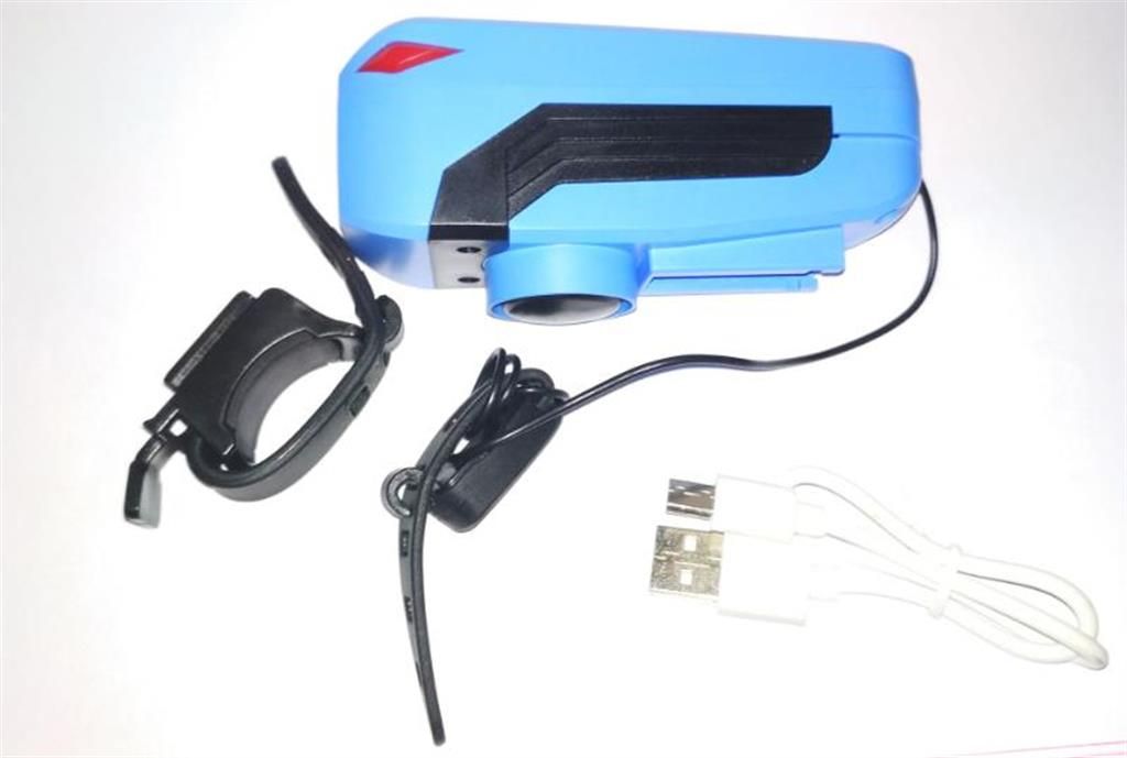 Rechargeable Touch Flashlight + Horn