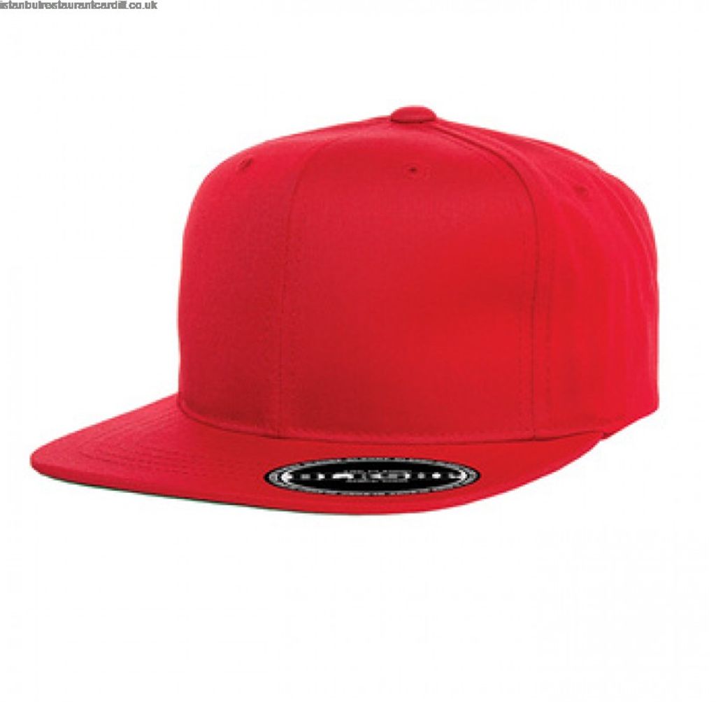 Red Cotton Dj Hip Hop Cap For Men
