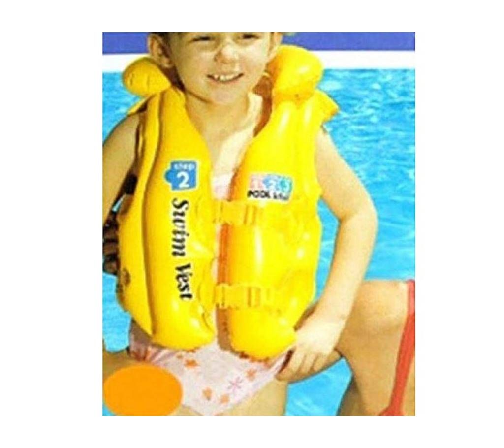 Plastic Swimming Vest Jacket for Kids - Yellow