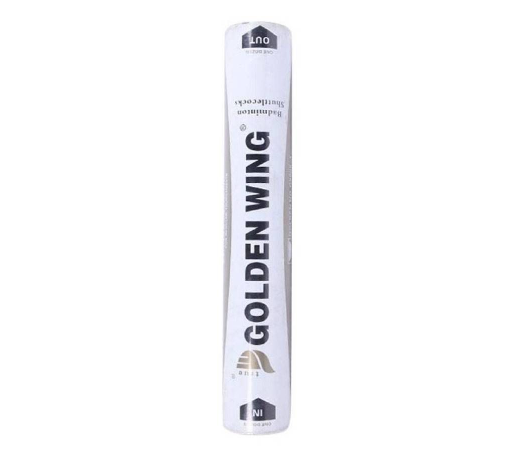 Badminton Shuttle Cock - 12 Pcs – White