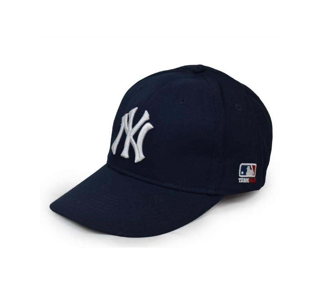 NY Navy Blue Denim Cap Men