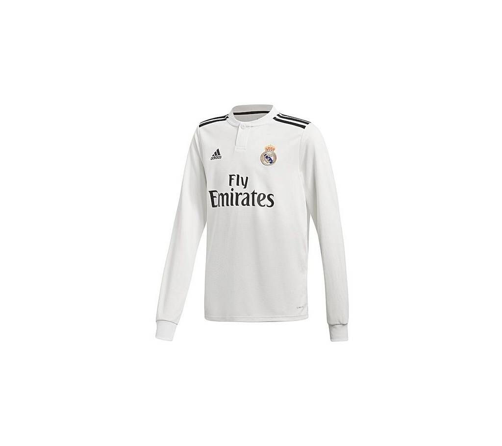 2018 - 19 Real Madrid Home Long Sleeve Jersey