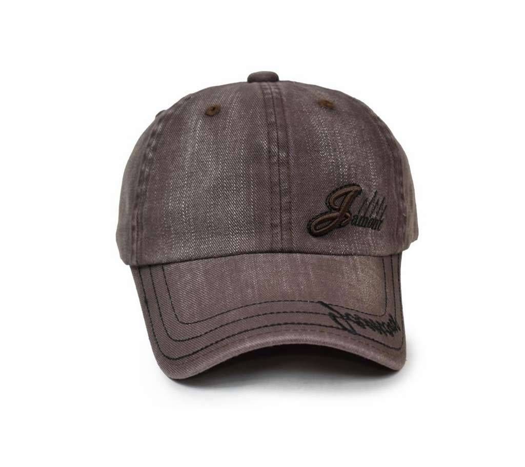 Rosy Brown Denim Cap for Men