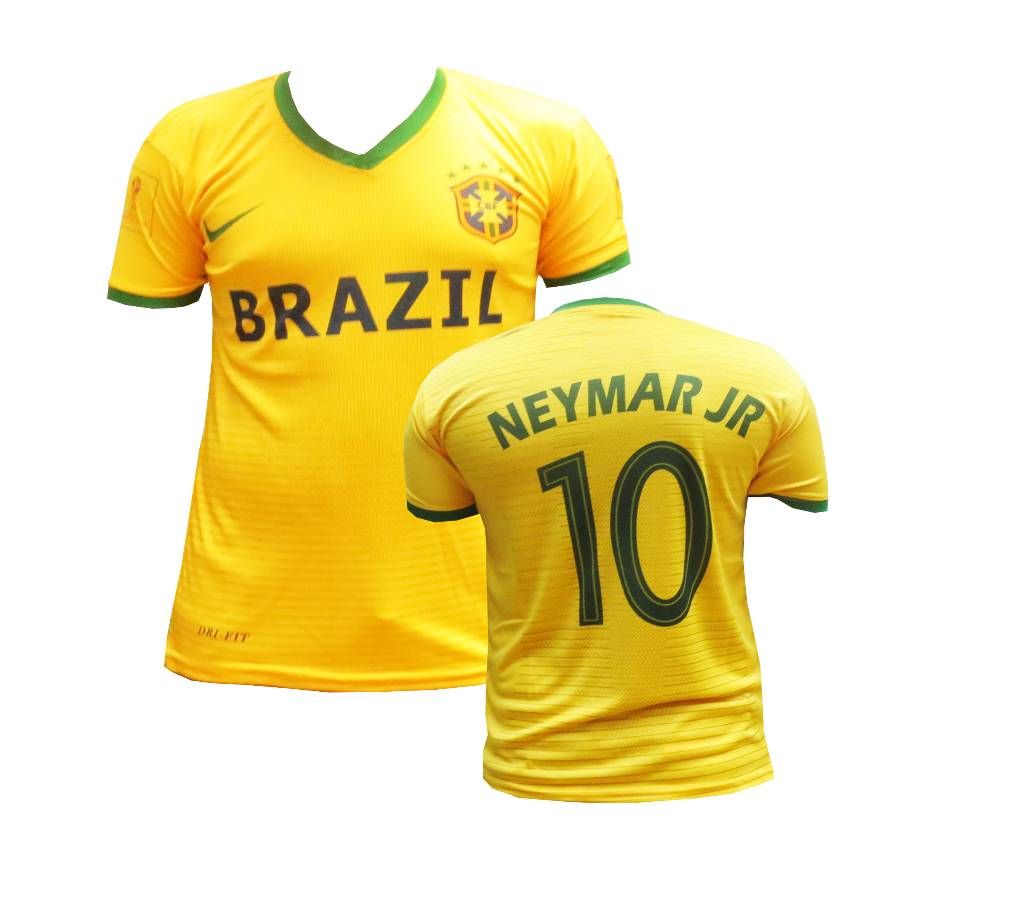 Brazil Home Jersey World Cup 2018 - Half Sleeve 