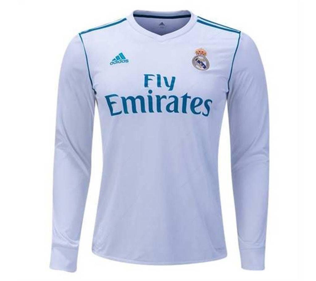 2018 Real Madrid Home Full Sleeve Jersey (Copy)