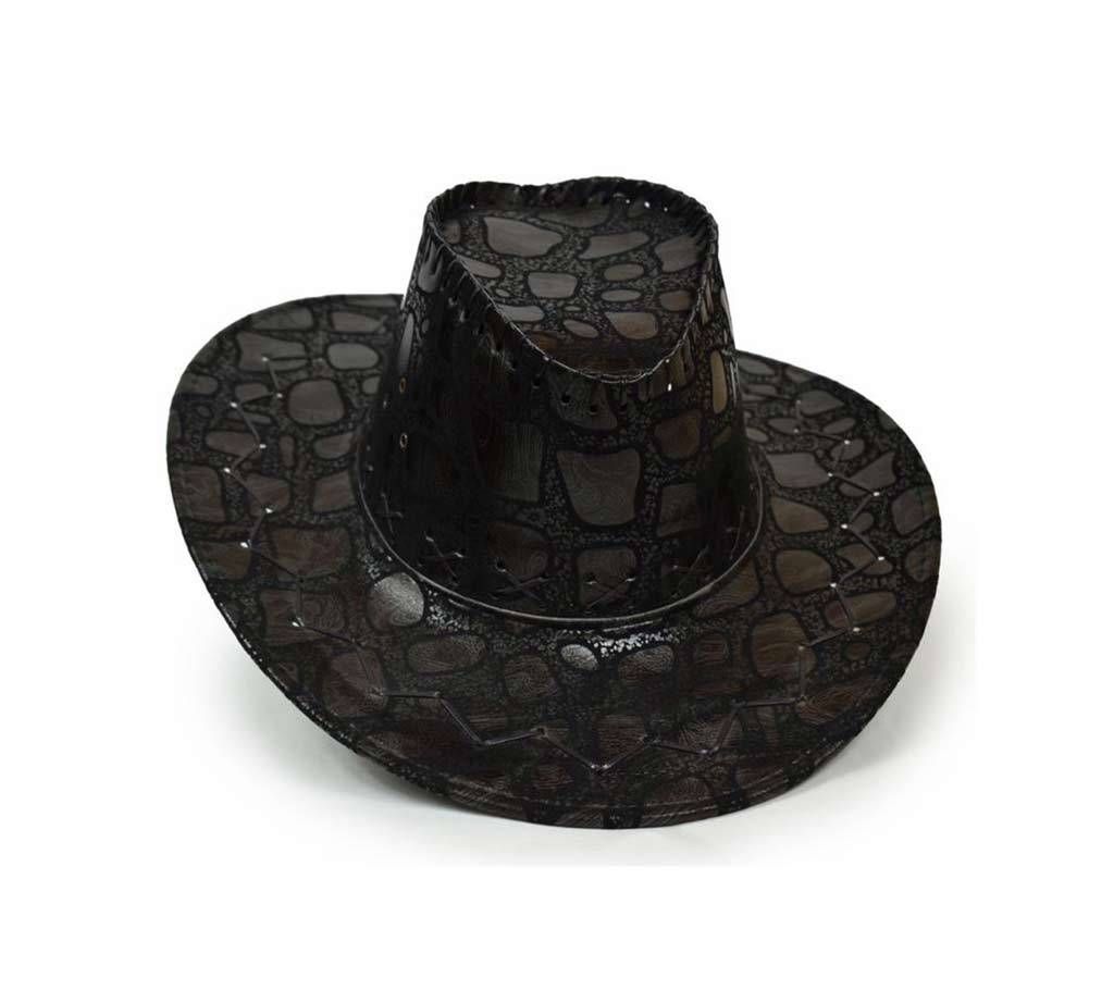 Brown Leather Hat for Men