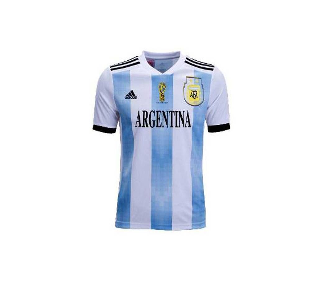 World Cup 2018 Argentina Half Sleeve Home Jersey