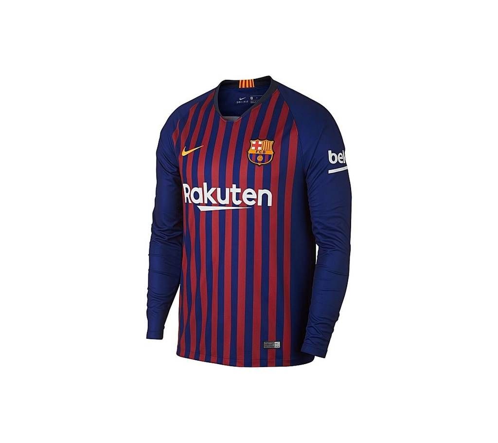 2018 - 19 Barcelona Home Long Sleeve Jersey