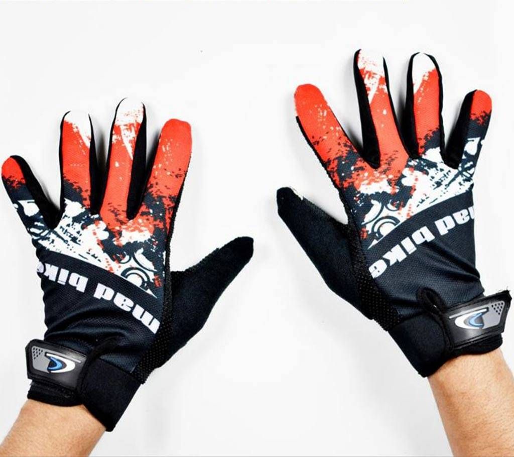 Black And Red Sports Gloves For Men