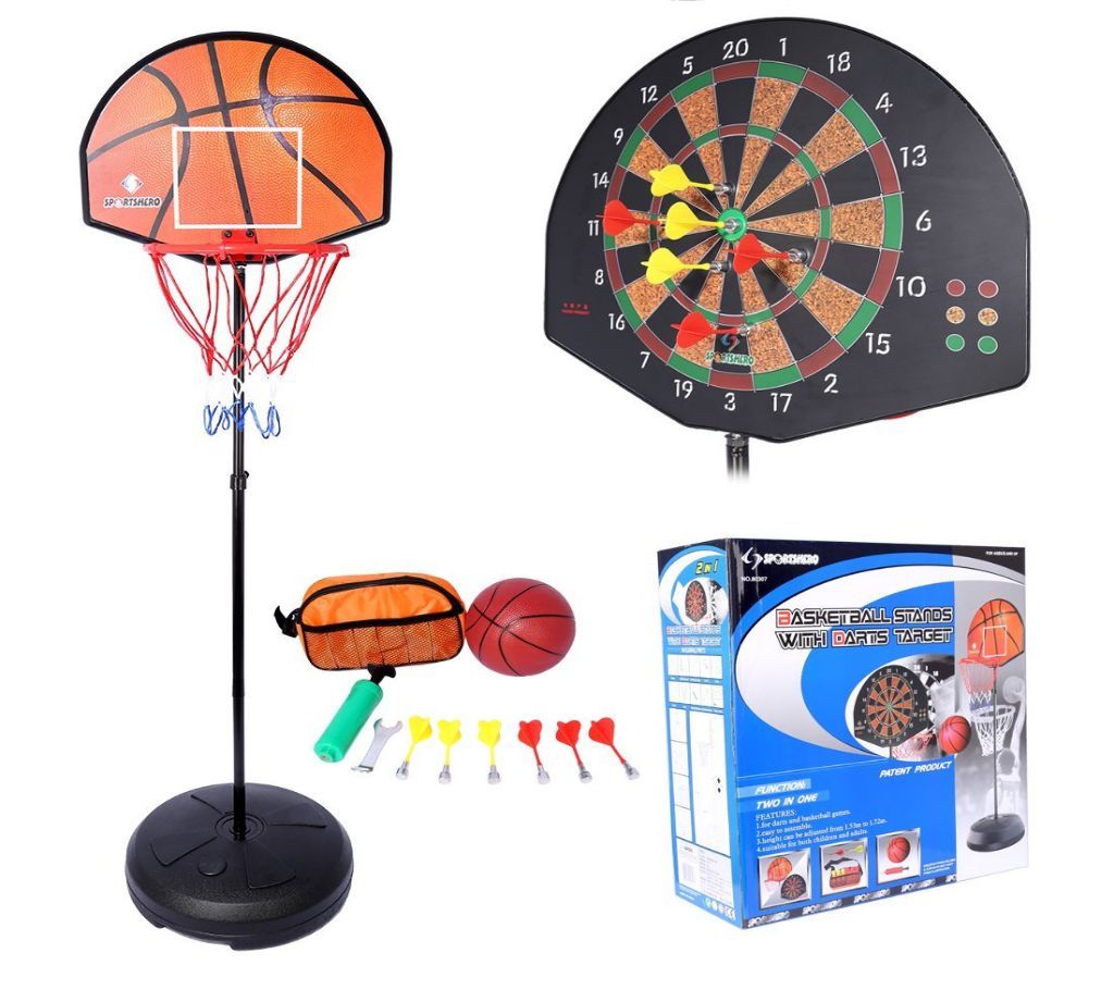 Basketball Stands with Darts Target