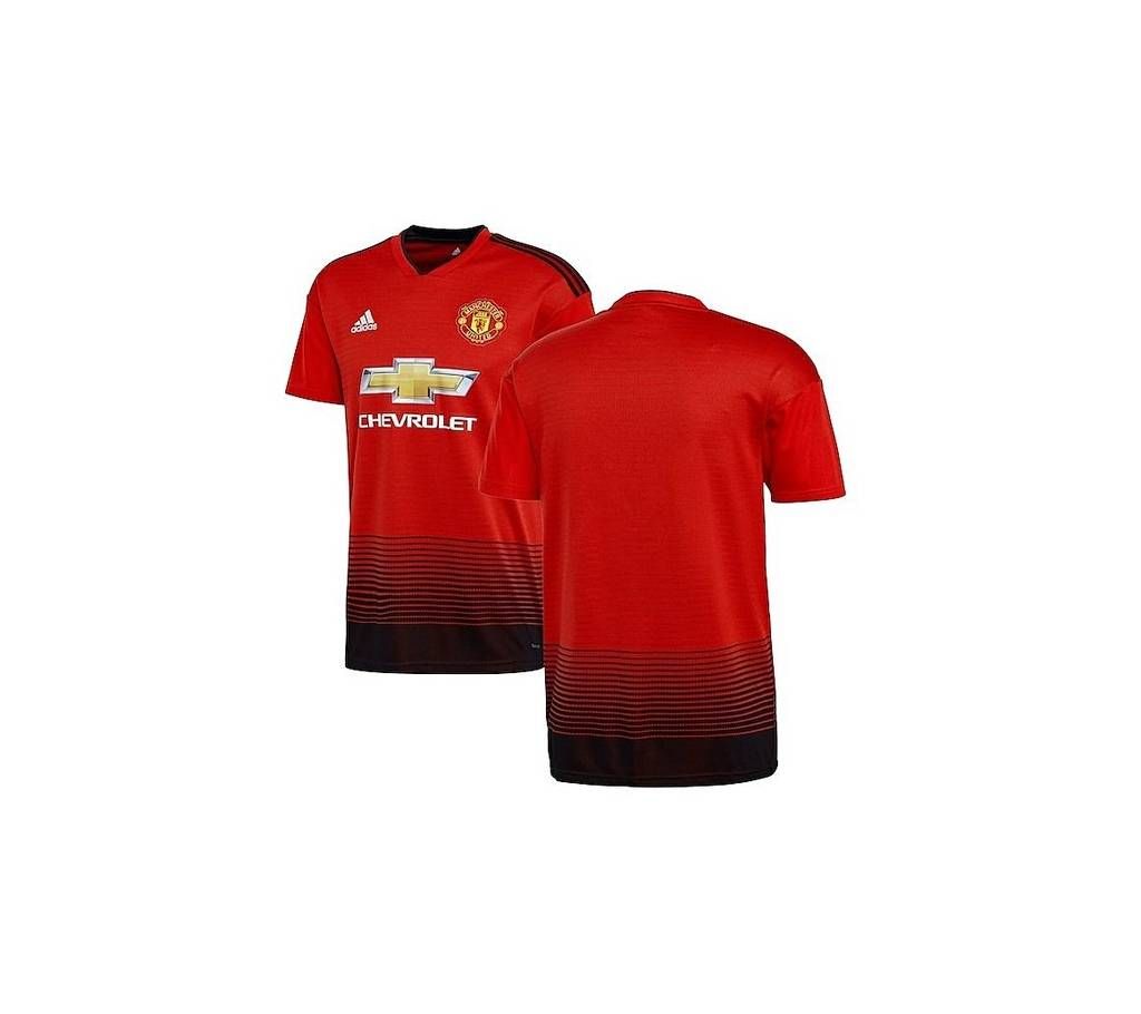 2018 - 19 Manchester United Home Short Sleeve Jersey