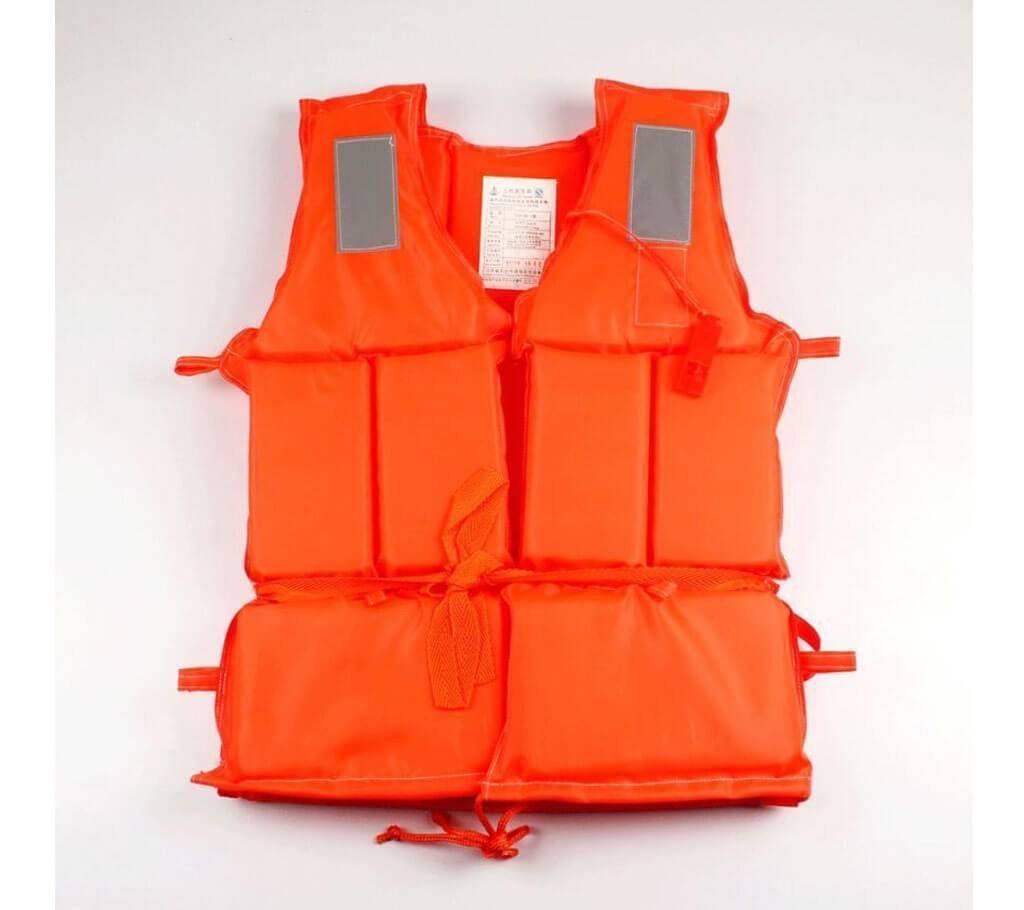 Life Jacket Orange Prevention Flood Fishing Rafting Drift Adult Survival in Life Vest