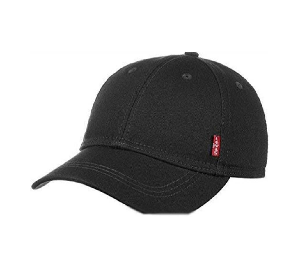 Black Cotton Cap