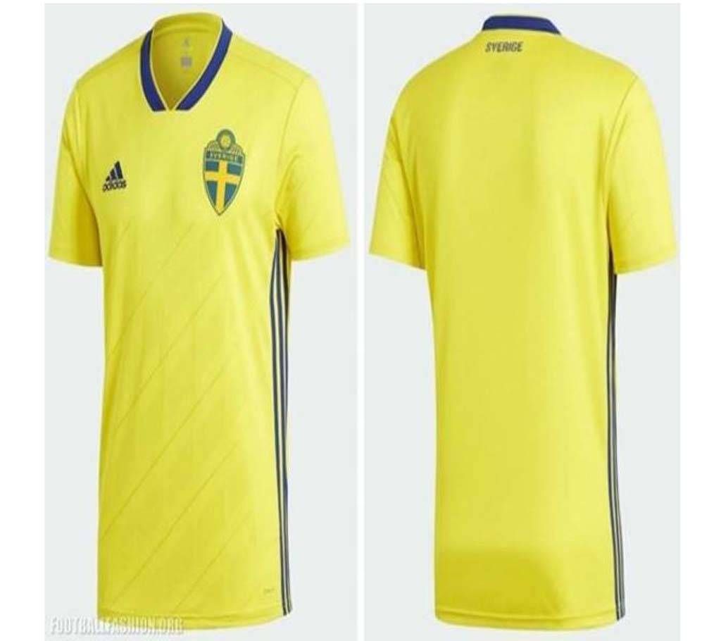 2018 World Cup Sweden Home copy Jersey