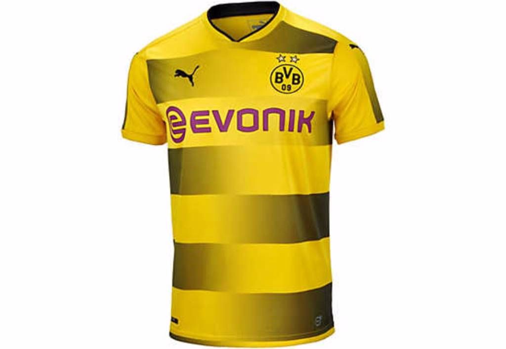 2017-18 Borussia Dortmund home half Sleeve club Jersey