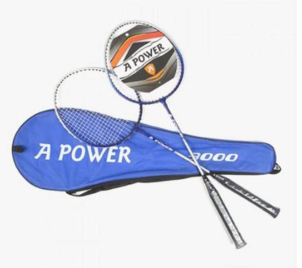 A POWER Badminton Racket 1 Pair (Copy)