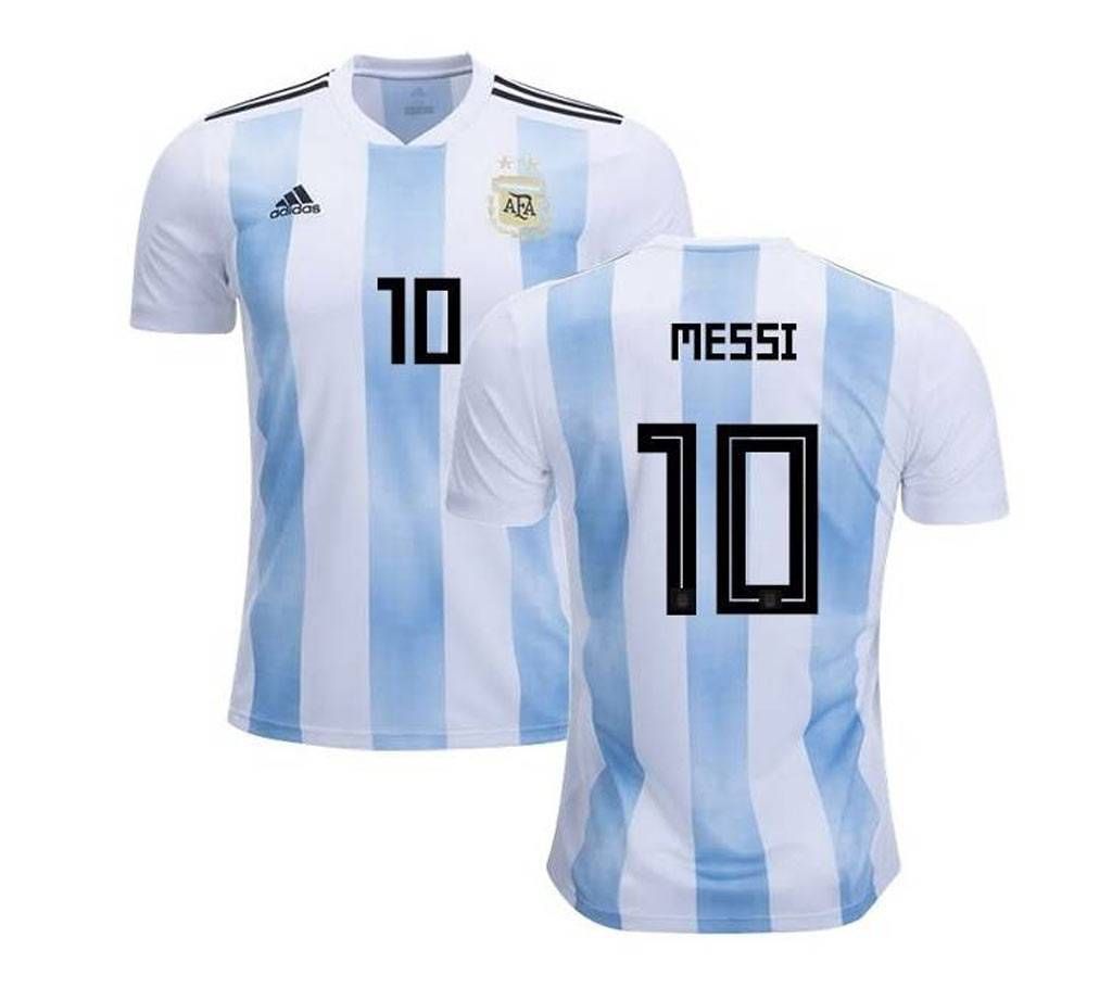 World Cup2018 Argentina Home Short Sleeve Jersey