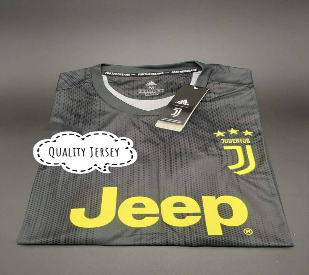 Juventus 3rd Kit 2018-19 ash Half Sleeve Jersey (Copy)