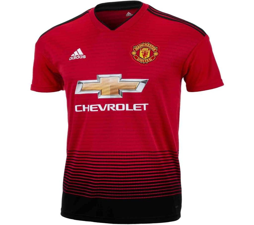Manchester United Home Half Sleeve Club Jersey