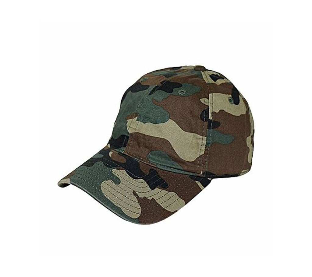 Multicolor Denim Army Cap For Men