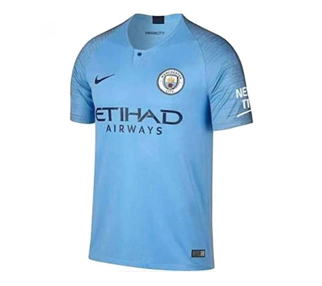 Manchester City Home Short Sleeve Jersey (Copy)