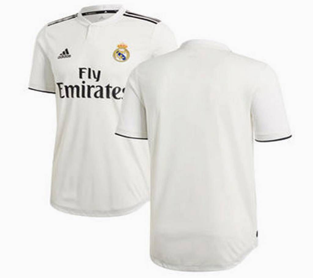 2018-19 Real Madrid Home Half Sleeve Jersey (Copy)  