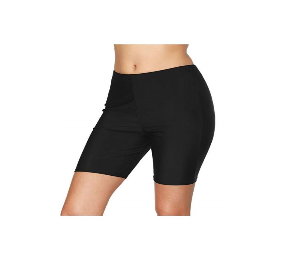 Black swimming shorts