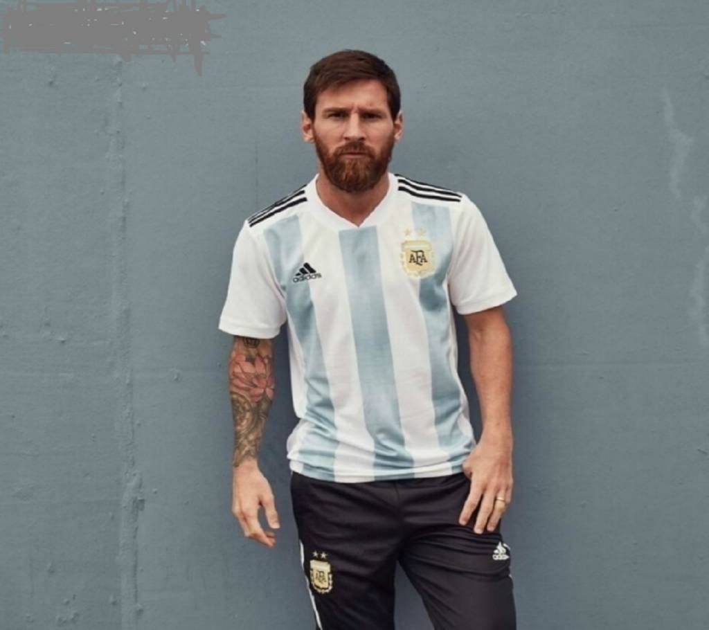 2018 World Cup Argentina Home Jersey with pant 