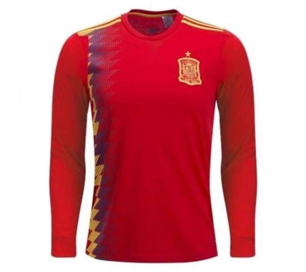 Spain Home World Cup 2018 Exclusive Full Sleeve Jersey