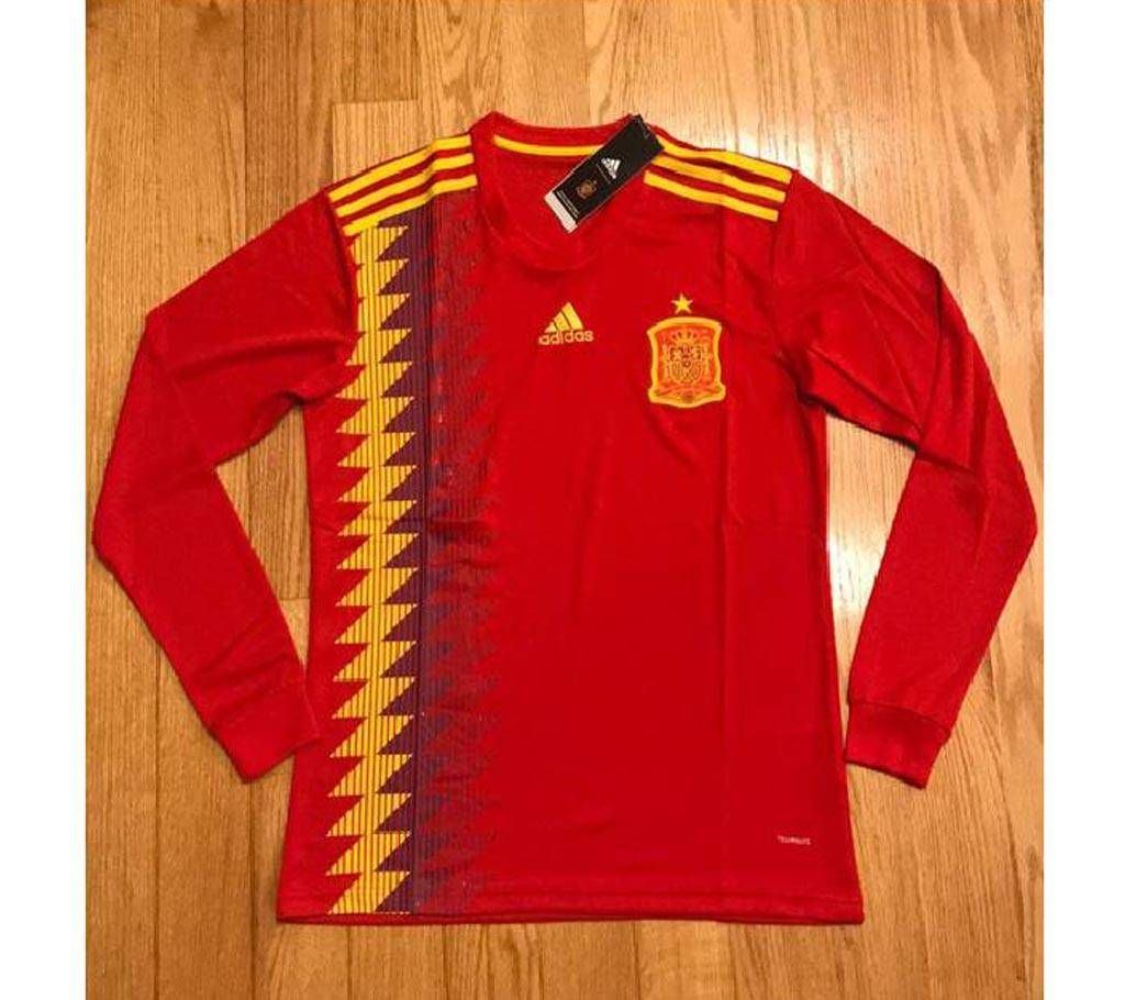 Spain World Cup Home Jersey Full Sleeve 2018 - Copy
