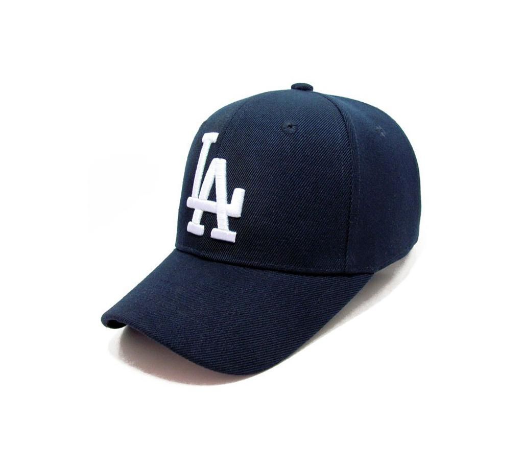 Navy blue LA Cotton Cap For Men