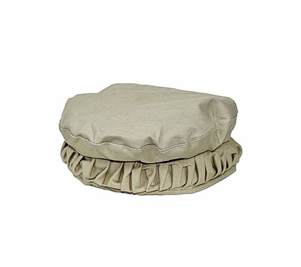 Kashmari Off White Cotton Cap For Men