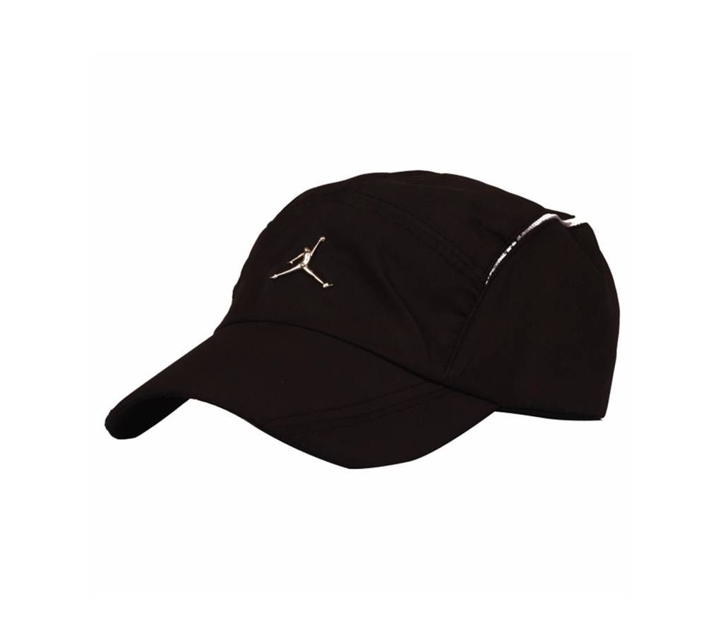 Black Polyester Cap For Men