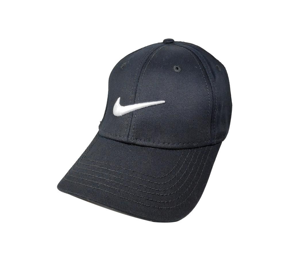 NIKE White Logo Cotton Cap For Men