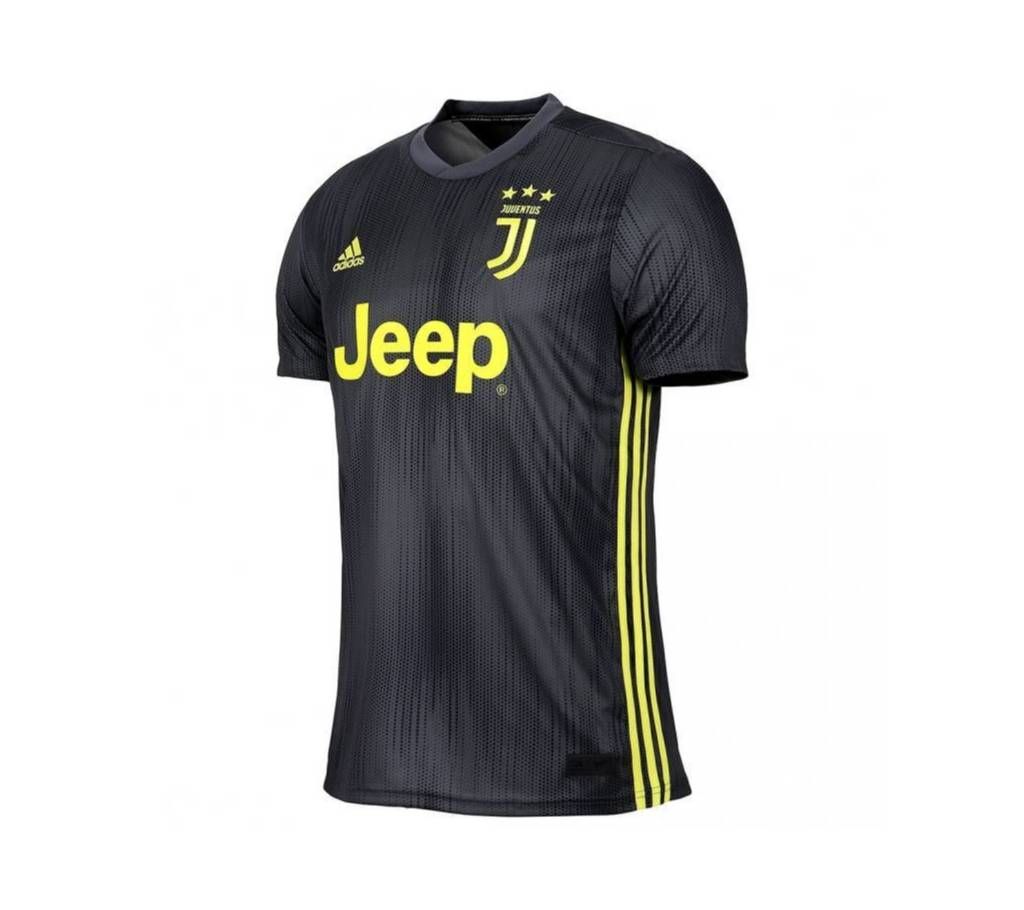 Juventus Black Half Sleeve Club Jersey