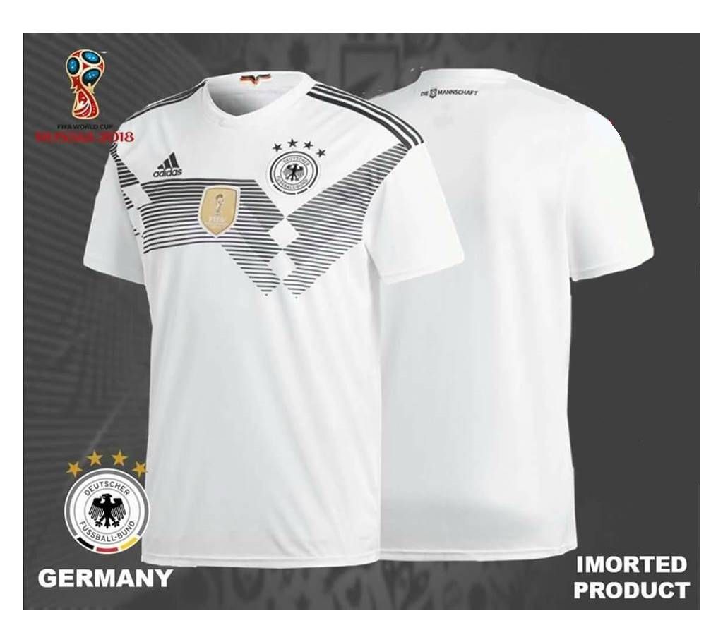 2018 World Cup Germany Home Jersey - Half Sleeve (Copy)