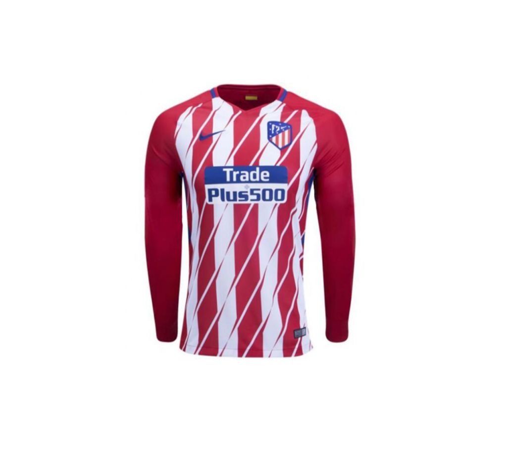 2017/18 Atletico Madrid Home Full Sleeve Jersey copy