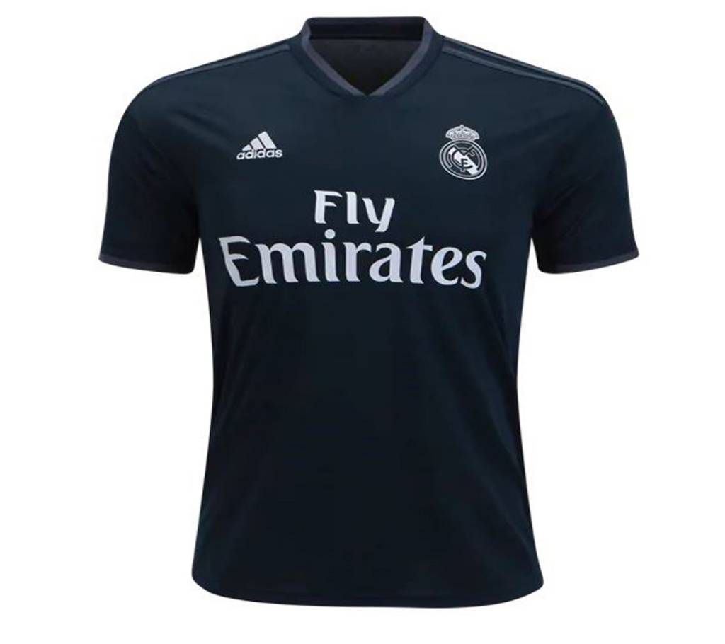 Real Madrid Half Sleeve Away Jersey