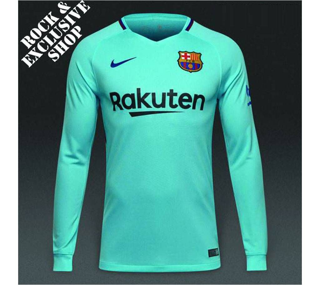 Barcelona Away 17-18 Full Sleeve Jersey