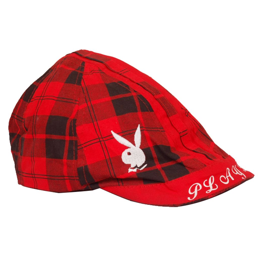 Red And Black Cotton Golf Cap For Men