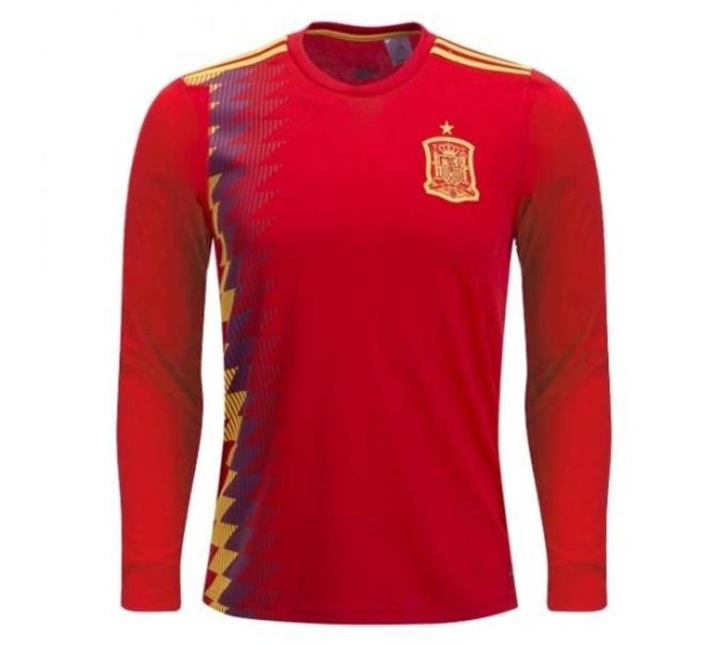 Spain Home World Cup Special Full Sleeve Jersey 