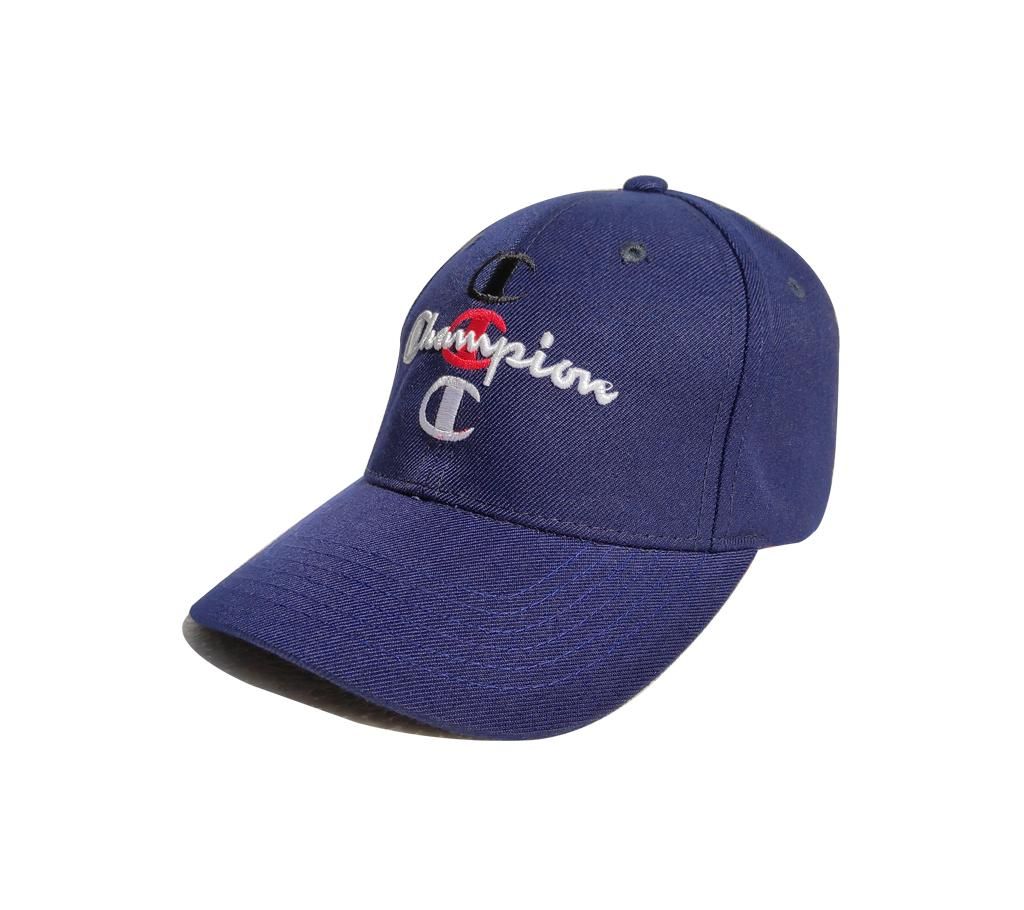 Navy Blue Champion Cotton Cap For Men
