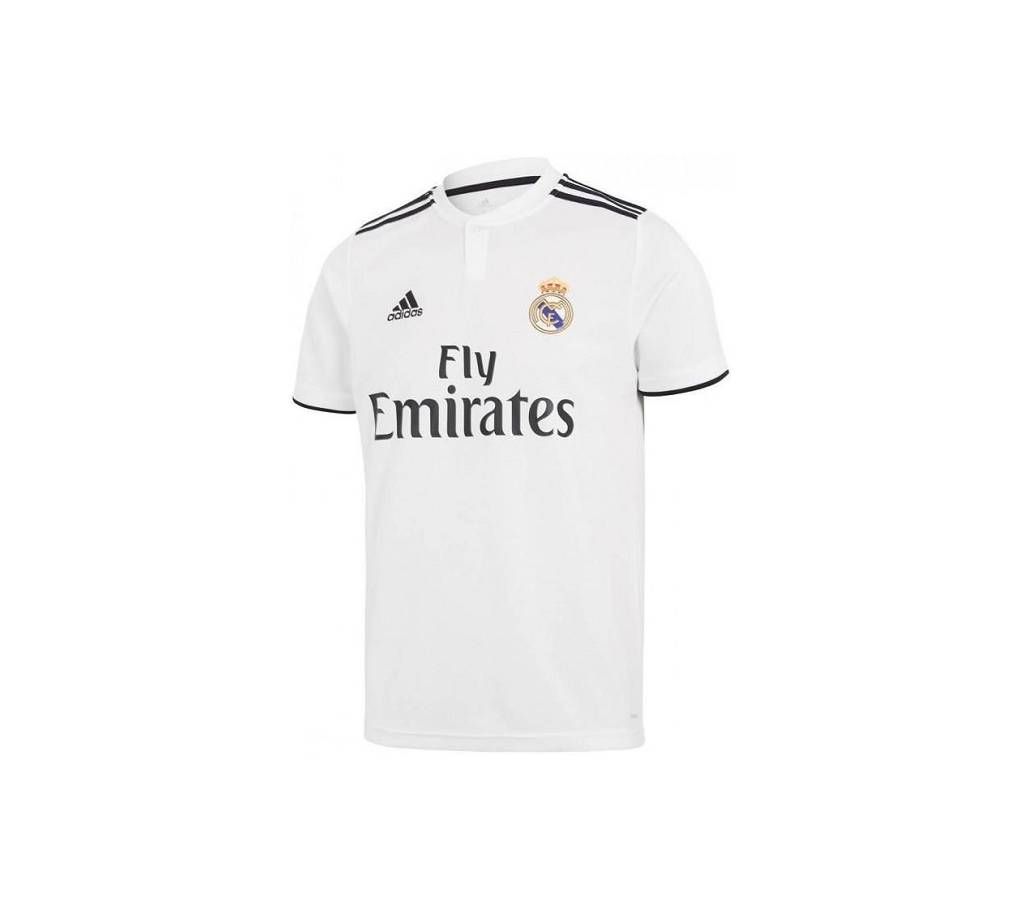 Real Madrid Home Half Sleeve Club Jersey
