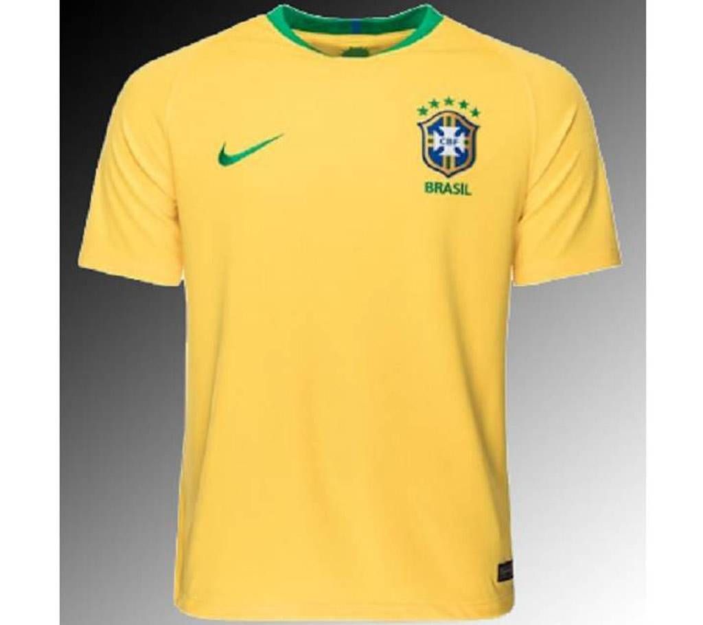 2018 world cup Brasil home short sleeves Jersey