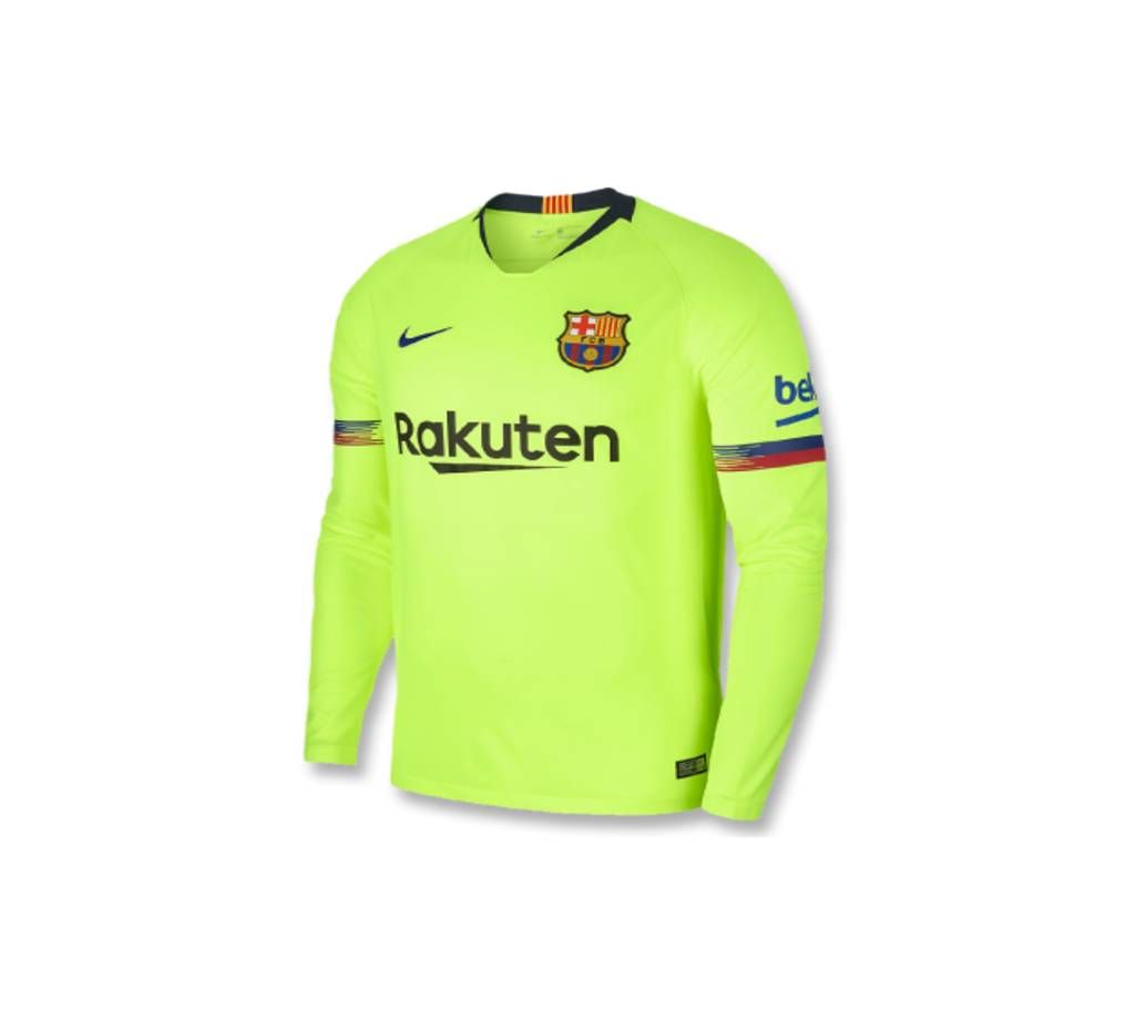 2018 - 19 Barcelona Away Long Sleeve Jersey