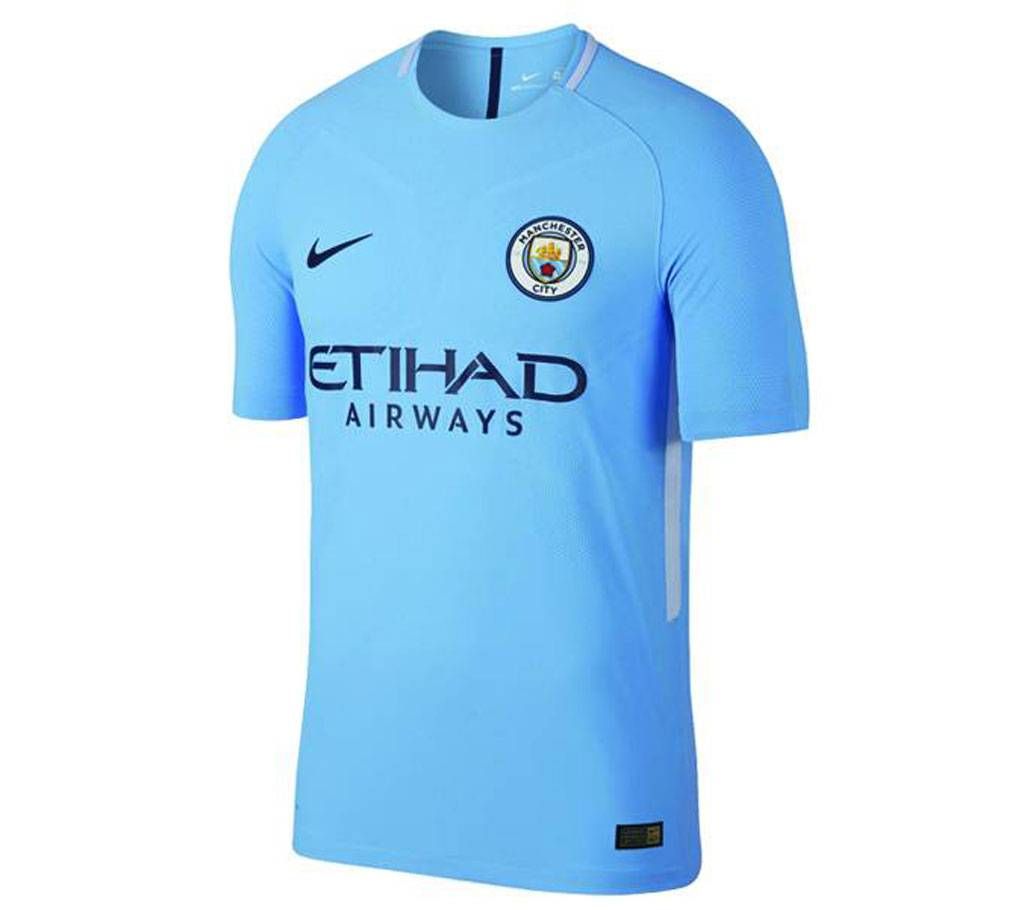 Man City Home Kit 17-18 Half Sleeve Jersey