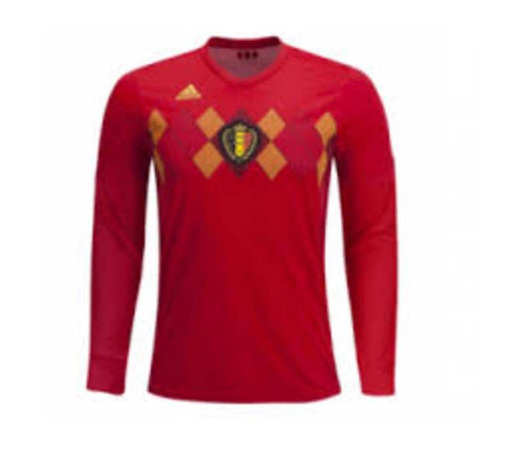 Belgium Home World Cup Special Full Sleeve Jersey