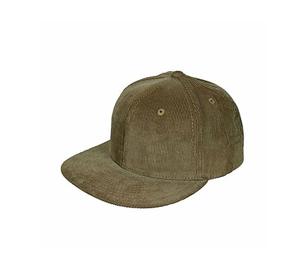 Light Brown Velvet Dj Cap For Men