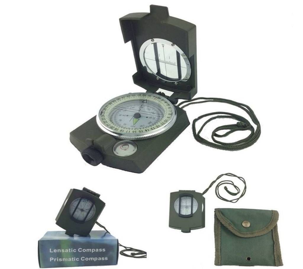 Prismatic Lensatic Compass with Strap -1pc